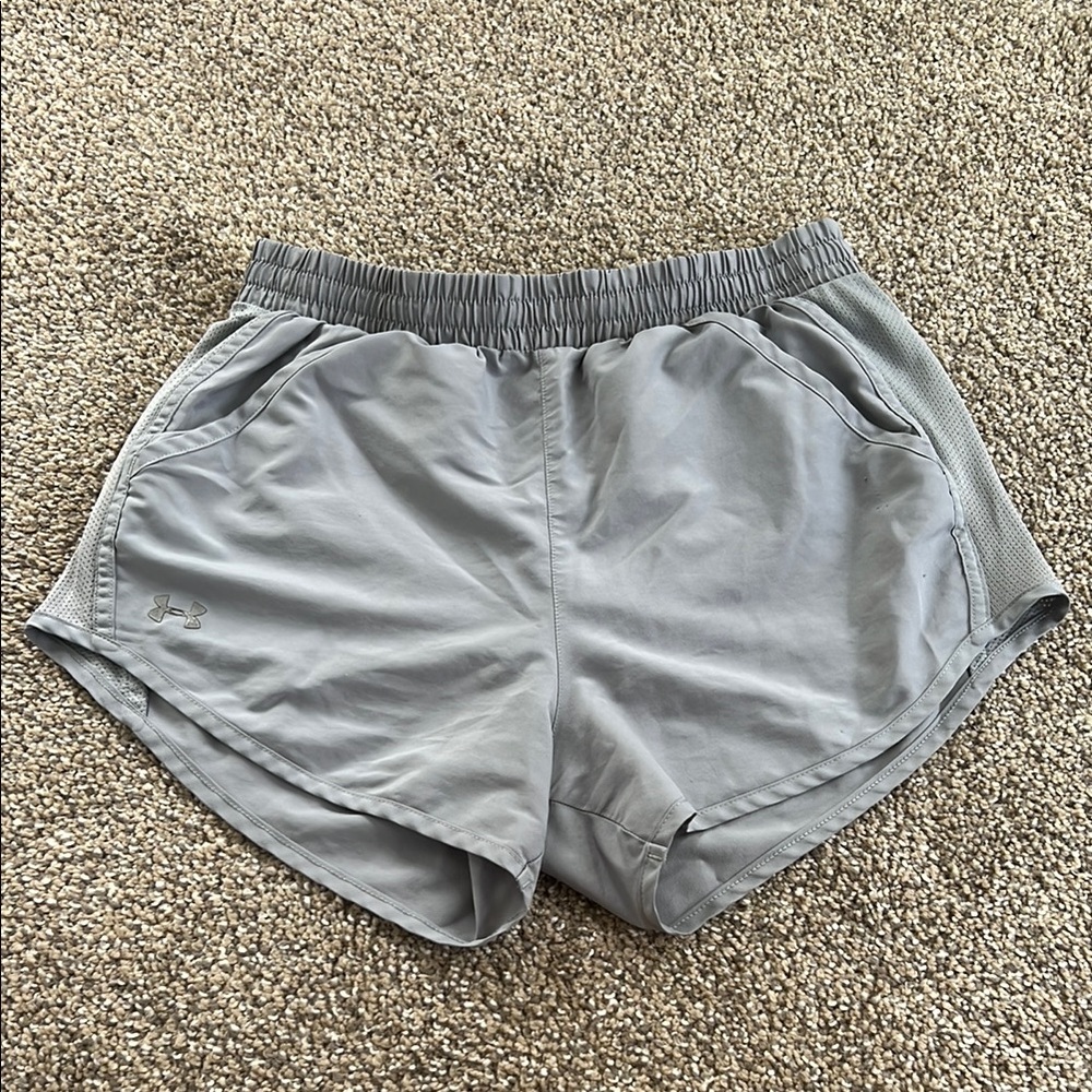 Under Armour Gray Athletic Shorts Lightweight Performance